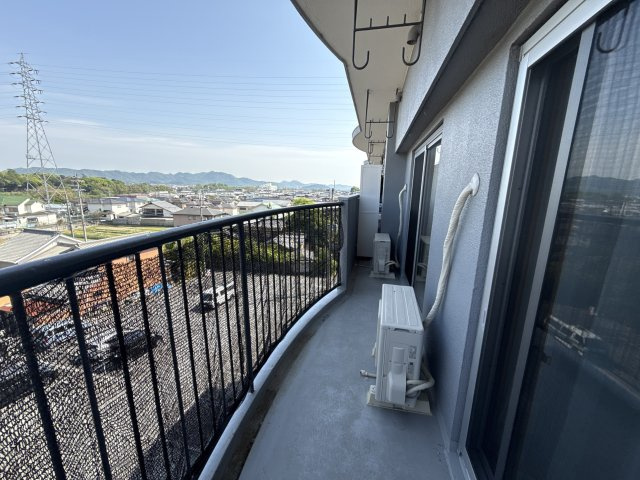 溝口ハイツのバルコニー