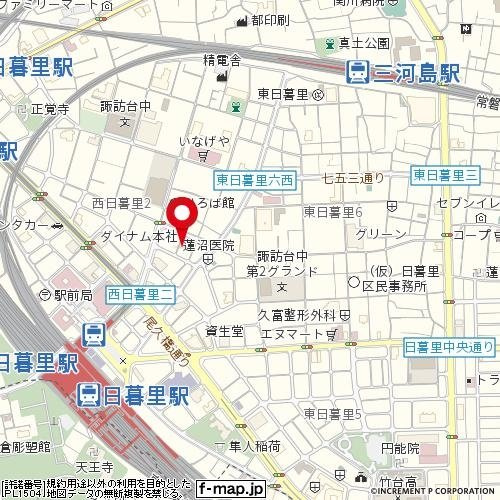 コンフォート日暮里の地図