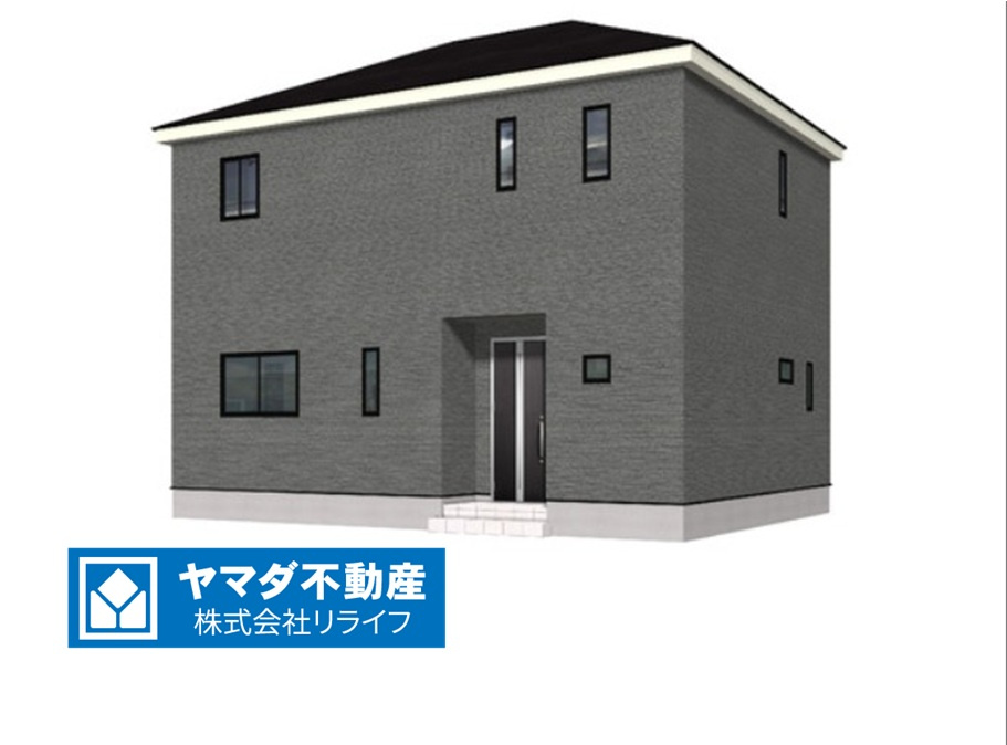 クワイエ　羽島郡笠松町門間第1　全1区画分譲の外観|■1号棟
■YAMADA電機の　ヤマダ不動産　株式会社リライフ　岐阜店■
耐震性能・制震性能を備えたおうち！
震度７の揺れに鍛えられた、建築基準法の1.5倍の壁量と制振装置（SAFE365）を完備