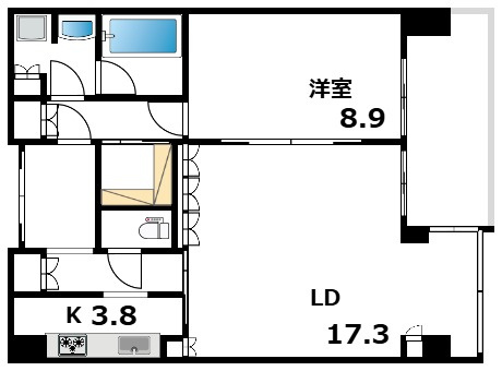 グラングリーン大阪 THE NORTH RESIDENCEの間取り