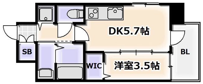 【間取り】 | エステムコート難波Ⅶビヨンド