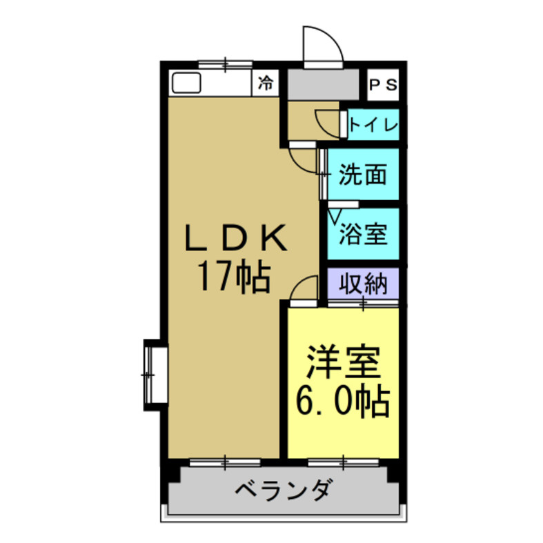 リブインKIDOBATAの間取り