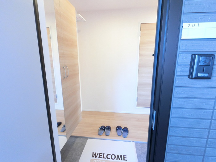 ソレイユの玄関