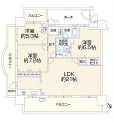 【間取り】 | ローレルコート観音新町