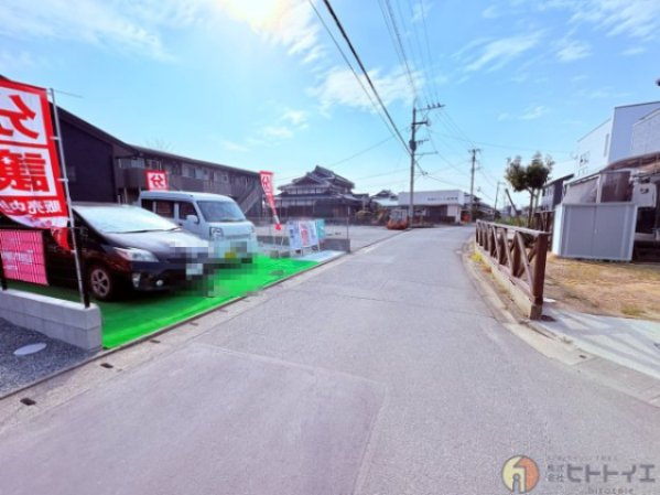 タマタウン岡山小北の前面道路含む現地写真