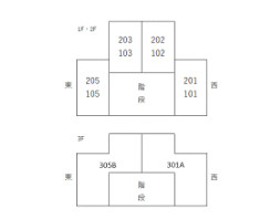コーポ春日野　の区画図