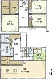 大字石浜字南ヶ丘戸建　　 刈谷市近郊の賃貸はクラスホーム刈谷店の間取り