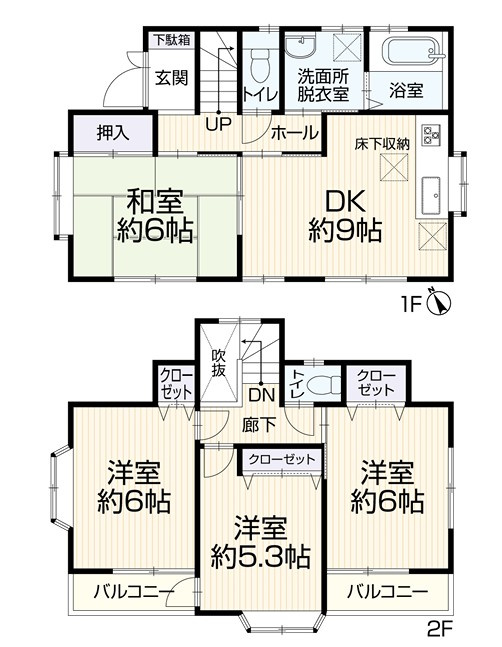 戸塚区舞岡町 中古戸建 3849万円の間取り