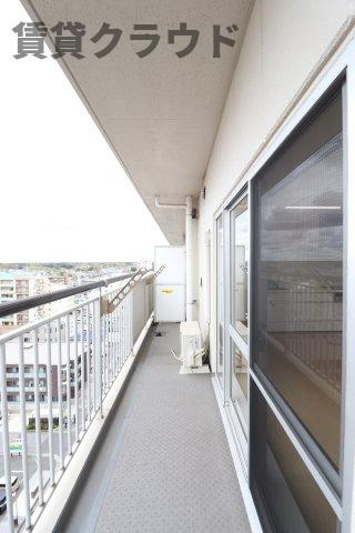 オーシャンビュー壱番館のバルコニー|広々としたバルコニーです