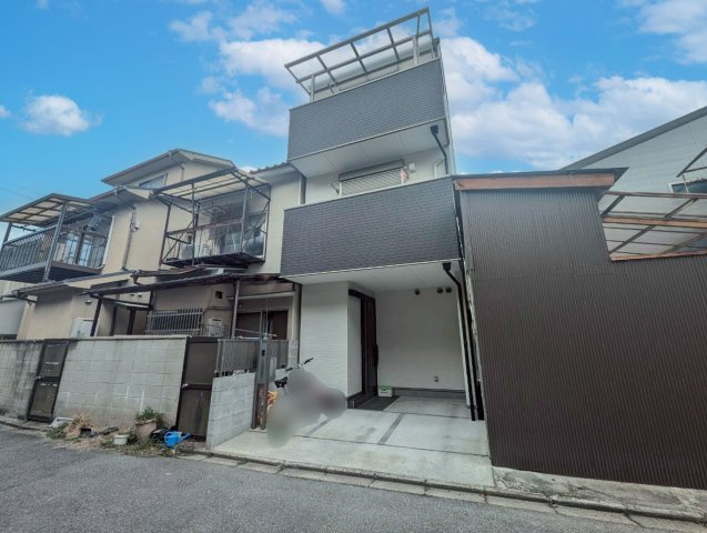 西京極畑田町の前面道路含む現地写真