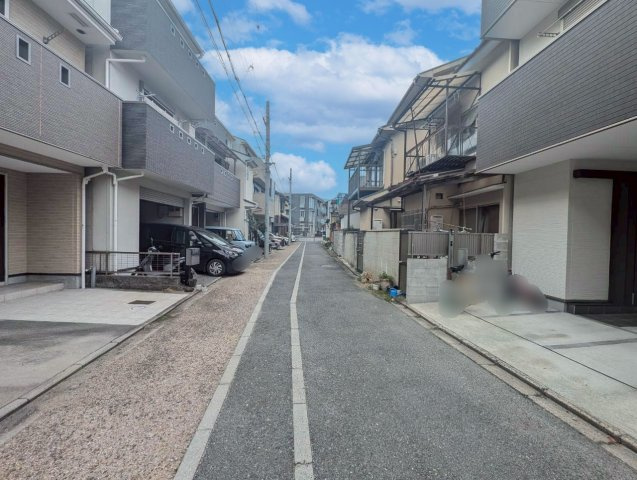 西京極畑田町の前面道路含む現地写真