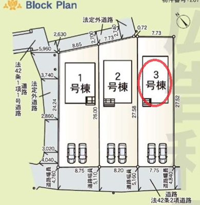 【区画図】 | クレイドルガーデン加古川市西神吉町鼎第１ | 区画図