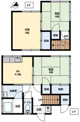 杉戸町本郷　中古一戸建ての間取り|全居室６帖以上のゆとりのある間取り♪