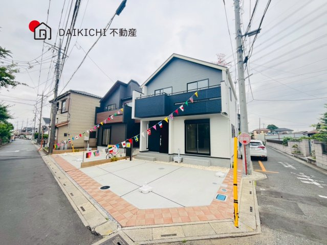 【前面道路含む現地写真】 | 桶川市大字坂田　新築戸建　全2棟　1号棟