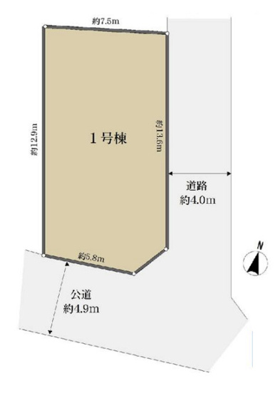 【区画図】 | 桶川市大字坂田　新築戸建　全2棟　1号棟
