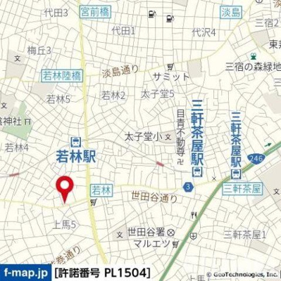 【地図】 | パークウェル世田谷若林