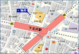 ラスカシエロ下北沢の地図