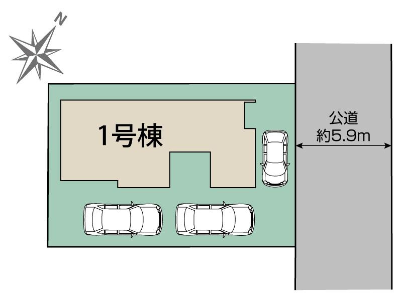 新築戸建　茅ヶ崎市堤の区画図|区画図