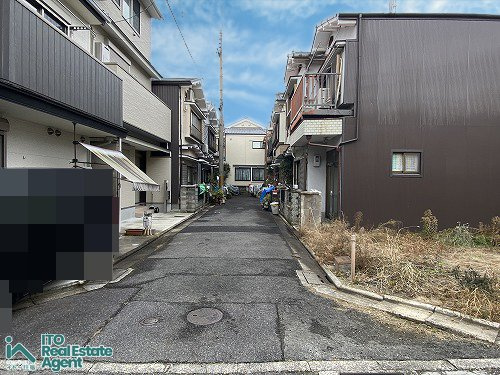 上京区 利生町 新築戸建の前面道路含む現地写真