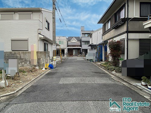 上京区 利生町 新築戸建の前面道路含む現地写真