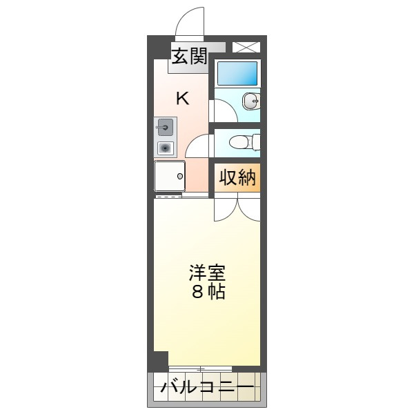 常盤妙法寺レクランの間取り