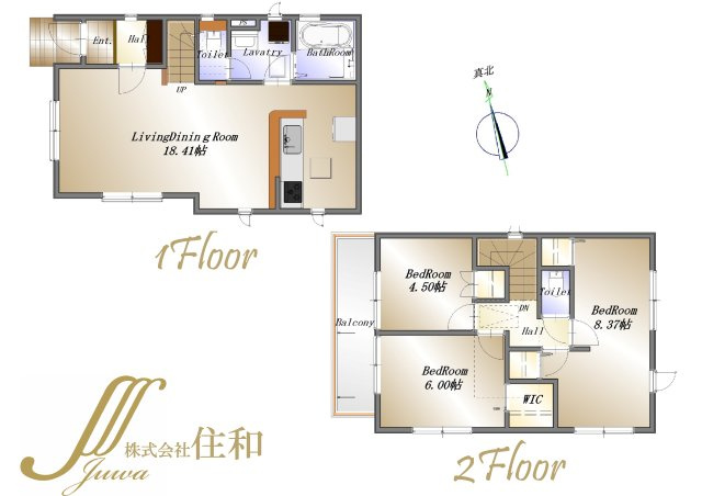 【中古戸建】三芳町藤久保の間取り