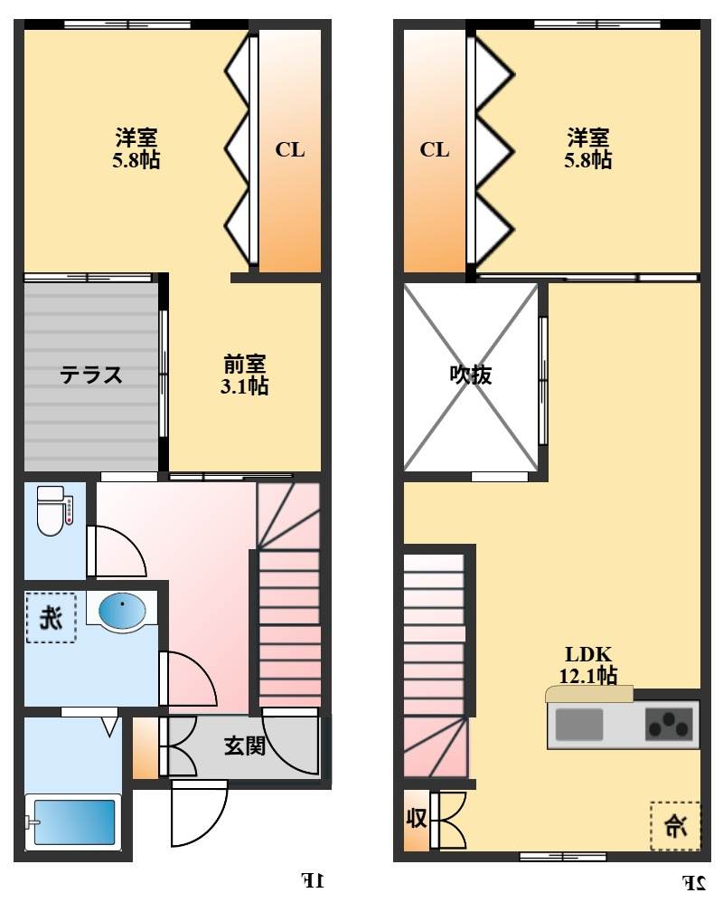 エコパティオ諏訪の間取り