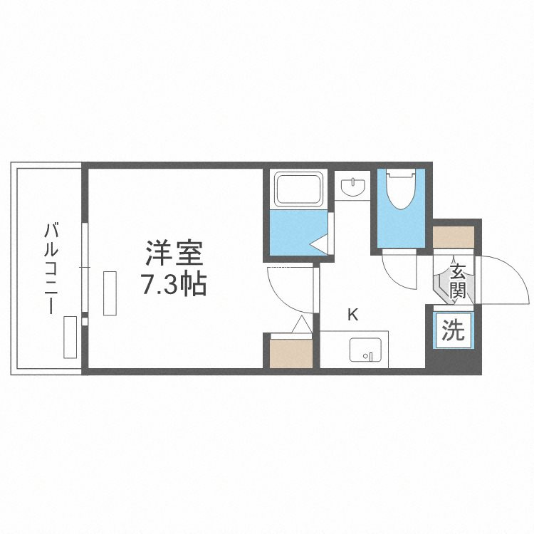 プレサンス難波南アーバニッシュの間取り