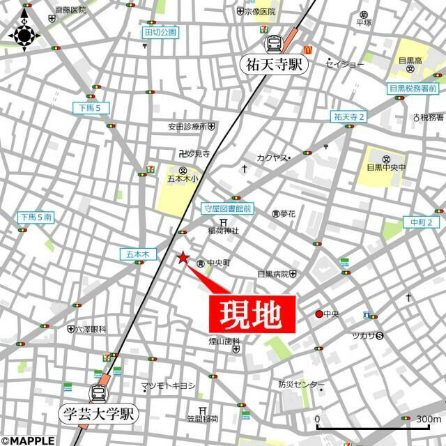 ルリエ目黒中央町の地図
