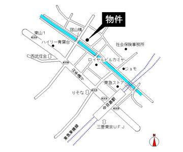 ハイツ上目黒の地図