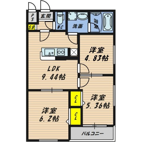 【間取り】 | エス.フィールド奏