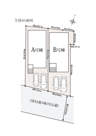 さいたま市見沼区風渡野396番　新築一戸建て　ハートフルタウン　Aの区画図|A号棟