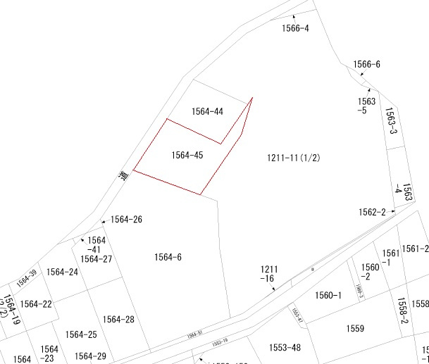 和白町戸建の土地図