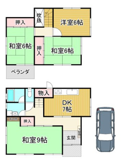 【間取り】 | 川西市見野3丁目5の6　中古一戸建て