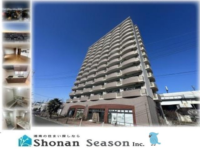 【外観】 | 江ノ島～平塚までの花火大会を望むことができるパノラマビュー♪　　　
南向きにつき、室内には明るい日差しが差し込みます☆