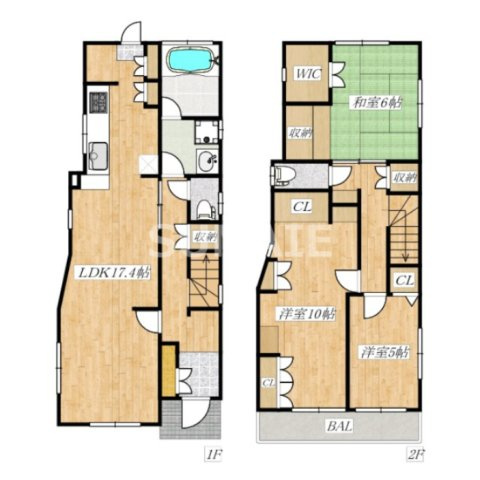 中十条４丁目戸建の間取り|間取りです☆