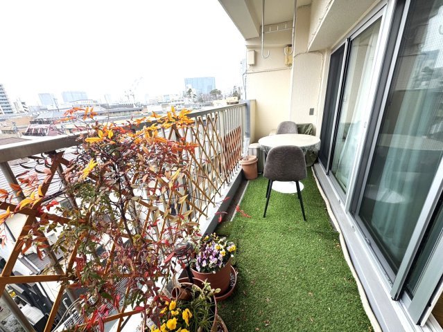 ハイツ北品川のバルコニー