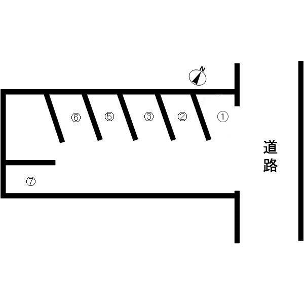 松田パーキングの区画図
