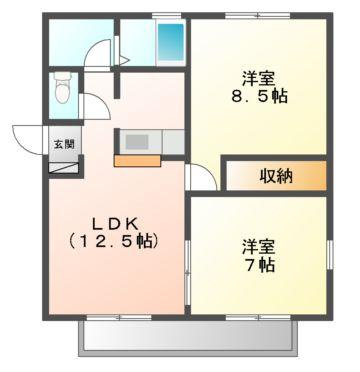 プチ・フルールの間取り