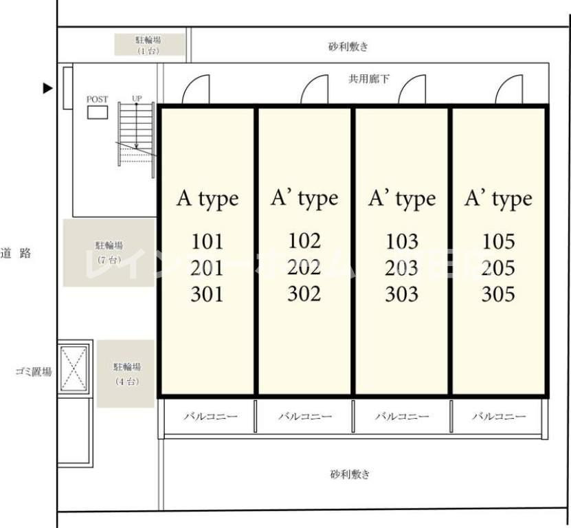 リブリ・トルナーレ座間※初期費用分割あと払いサービス利用可能物件の区画図