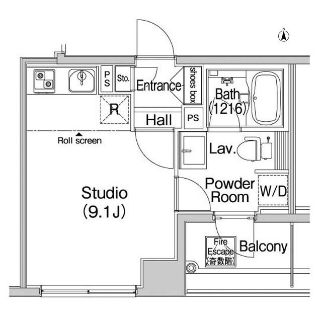 コンフォリア上野広小路の間取り