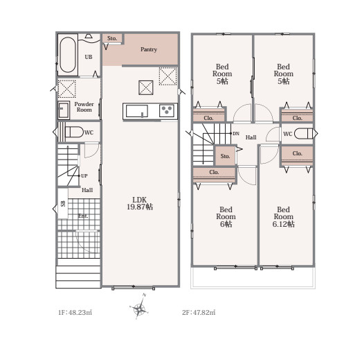 さいたま市見沼区風渡野396番　新築一戸建て　ハートフルタウン　B