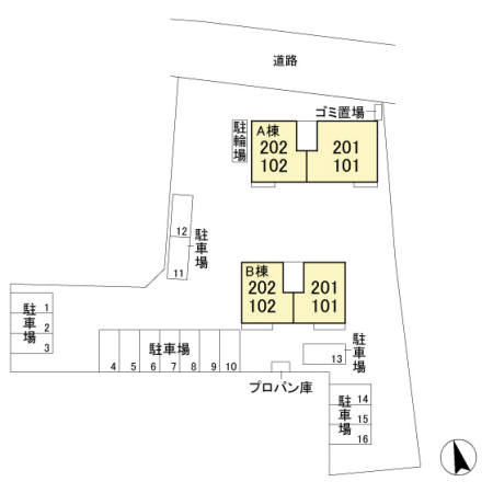 ブランジェAの区画図