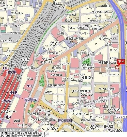 ライオンズマンション東池袋の地図