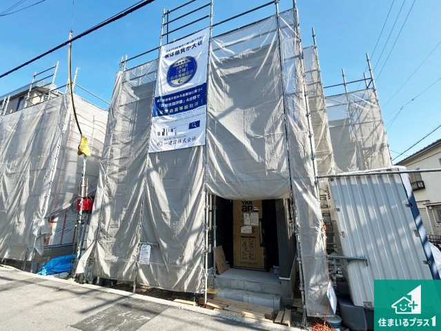 大阪市東住吉区照ケ丘矢田　第9期　新築一戸建ての外観|周辺は落ち着いた街並みの住宅地！子育てがしやすい住環境です！まだ未完成ですが、現地でしかわからない事もございます。是非一度ご覧ください。