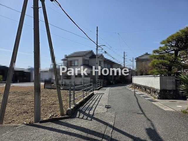 高知市鴨部 　売土地の前面道路含む現地写真