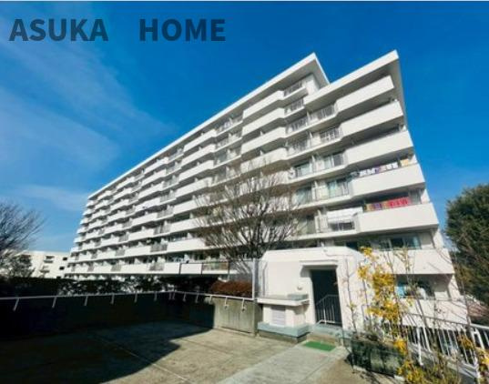 日吉第弐ハイムB棟の外観|１１階建てのマンション外観になります。