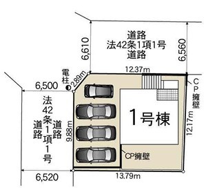 戸塚区南舞岡4丁目 新築戸建 5380万円の区画図