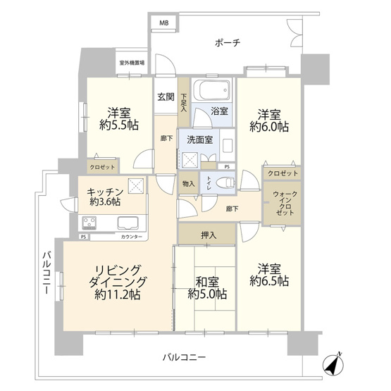 【間取り】 | デュオヒルズ津田沼前原