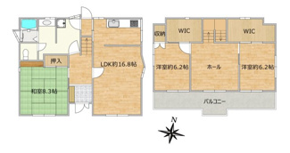 【間取り】 | 野洲市三上　中古戸建